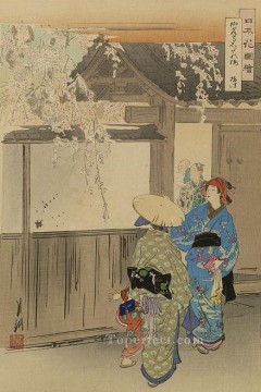  gekko art painting - nihon hana zue 1896 Ogata Gekko Ukiyo e